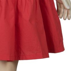 Pre Owned Fendi Red Pinafore Dress Size 6 Yrs