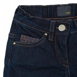 Pre Owned Fendi Blue Dark Wash Denim Skinny Jeans 4 Yrs