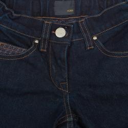 Pre Owned Fendi Blue Dark Wash Denim Skinny Jeans 4 Yrs