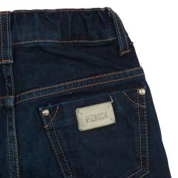 Pre Owned Fendi Blue Dark Wash Denim Skinny Jeans 4 Yrs