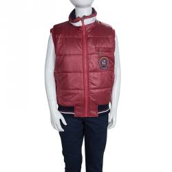 GF Ferré Red Quilted Vest 7/8 Yrs