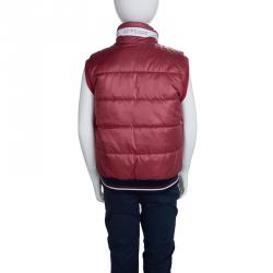 GF Ferré Red Quilted Vest 7/8 Yrs