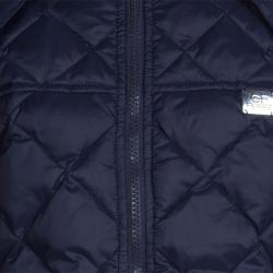 Pre Owned GF Ferré Navy Blue Quilted Hooded Jacket 10 Yrs