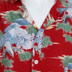 Gucci Multicolor Eagle Print Short Sleeve Buttondown Shirt 8 Yrs