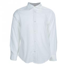 Gucci White Web Stripe Detail Long Sleeve Buttondown Shirt 5 Yrs