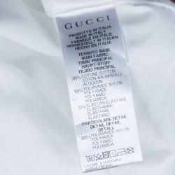 Gucci White Web Stripe Detail Long Sleeve Buttondown Shirt 5 Yrs