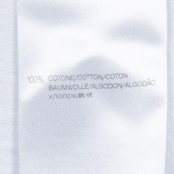 Gucci White Slub Jersey Logo Print T-Shirt 6 Yrs