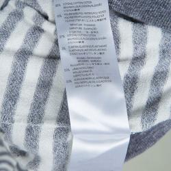 Gucci White Striped Cotton Terry Long Sleeve T-Shirt 6 Yrs