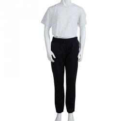 Gucci Navy Blue Elasticized Waist Wool Pants 8 Yrs