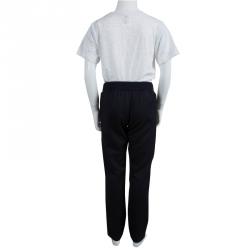 Gucci Navy Blue Elasticized Waist Wool Pants 8 Yrs