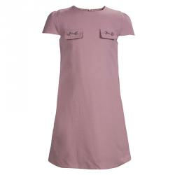 Gucci Kids Blush Pink Horsebit Detail Dress 6 yrs