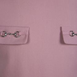 Gucci Kids Blush Pink Horsebit Detail Dress 6 yrs