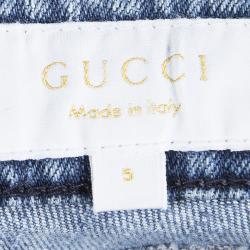 Gucci Indigo Light Wash Denim Skinny Jeans 5 Yrs