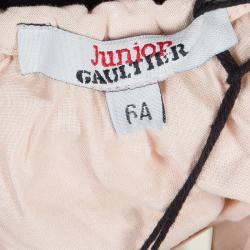 Pre Owned Jean Paul Gaultier Junior Light Pink Glitter Mesh Layered Skirt 6 Yrs