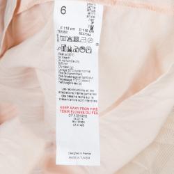 Pre Owned Jean Paul Gaultier Junior Light Pink Glitter Mesh Layered Skirt 6 Yrs