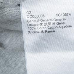 Pre Owned Junior Gaultier Grey Printed Long Sleeve T Shirt 8 Yrs