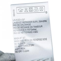 Pre Owned Junior Gaultier Grey Printed Long Sleeve T Shirt 8 Yrs