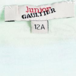 Pre Owned Junior Gaultier Multicolor Printed Jersey Sleeveless Dress 12 Yrs