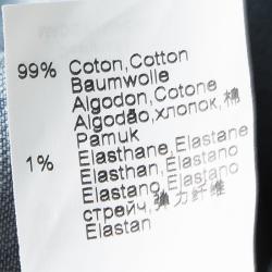 Pre Owned Junior Gaultier Indigo Light Wash Faded Effect Denim Pintuck Detail Dress 10 Yrs