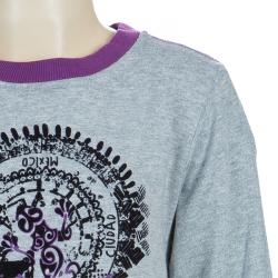 Pre Owned Kenzo Kids Grey Flock Print Long Sleeve Crew Neck T Shirt 8 Yrs