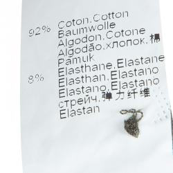 Pre Owned Kenzo Kids Khaki Green Embroidered Leggings 5 Yrs