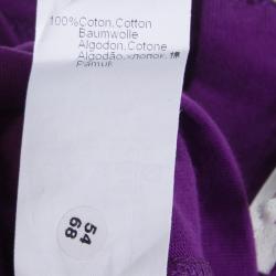 Kenzo Kids Purple Flock Printed Long Sleeve T Shirt 2 Yrs
