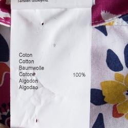 Pre Owned Kenzo Kids Multicolor Floral Printed Cotton Skirt 12 Yrs