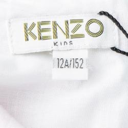Pre Owned Kenzo Kids Multicolor Floral Printed Sleeveless Romantic Top 12 Yrs
