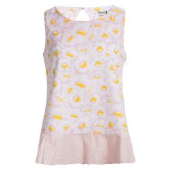 Kenzo Kids Pink Floral Printed Cotton Sleeveless Romantic Top 10 Yrs