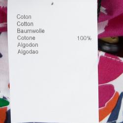 Pre Owned Kenzo Kids Multicolor Floral Printed Cotton Skirt 8 Yrs