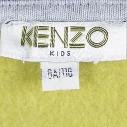 Pre Owned Kenzo Kids Grey Embroidered Tiger Motif Sweatshirt 6 Yrs