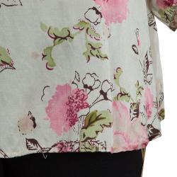 Pre Owned Kenzo Kids Multicolor Floral Print Cotton Top 8 Yrs