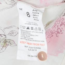 Pre Owned Kenzo Kids Multicolor Floral Print Cotton Top 8 Yrs