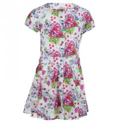 Pre Owned فستان كينزو كيدز بأزرار أمامية وأكمام قصيرة بطباعة ورود 8 سنوات