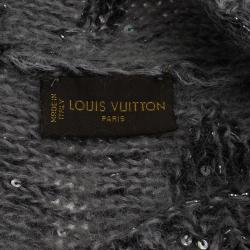 Louis Vuitton Grey Monogram Glitter Beanie