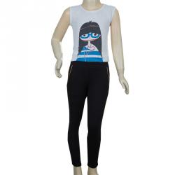 Little Marc Jacobs Black and Gold Piping Detail Sweat Pants 5 Yrs