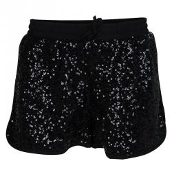 Little Marc Jacobs Black Sequin Embellished Shorts 12 Yrs
