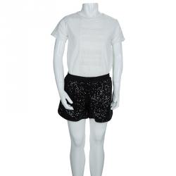 Little Marc Jacobs Black Sequin Embellished Shorts 12 Yrs