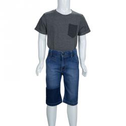 Pre Owned شورت برمودا ليتل مارك داكوبس أزرق نيلي 8 سنوات