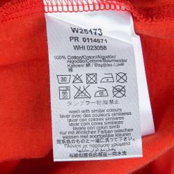 Pre Owned تيشيرت ليتل مارك جاكوبس أحمر برقبة مستديرة وطباعة رائد فضاء 6 سنوات