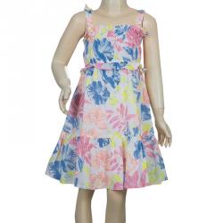 Pre Owned فستان مارك جاكوبس ليتل مطرز طبع مورد متعدد الألوان 6 سنوات