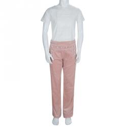 Little Marc Jacobs Pink Corduroy Sailor Pants 10 Yrs