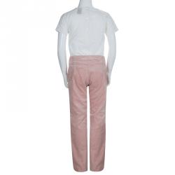 Little Marc Jacobs Pink Corduroy Sailor Pants 10 Yrs