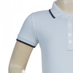 Pre Owned Moncler White Polo Knit Dress 2 Yrs