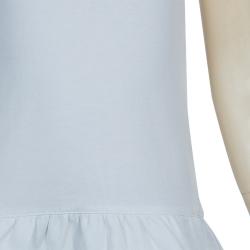 Pre Owned Moncler White Polo Knit Dress 2 Yrs