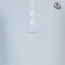 Pre Owned Moncler White Polo Knit Dress 2 Yrs