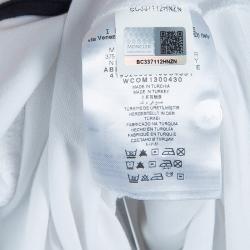 Pre Owned Moncler White Polo Knit Dress 2 Yrs