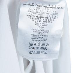 Pre Owned Moncler White Polo Knit Dress 2 Yrs