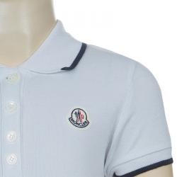 Pre Owned Moncler White Polo Knit Dress 4 Yrs