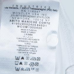 Pre Owned Moncler White Polo Knit Dress 4 Yrs